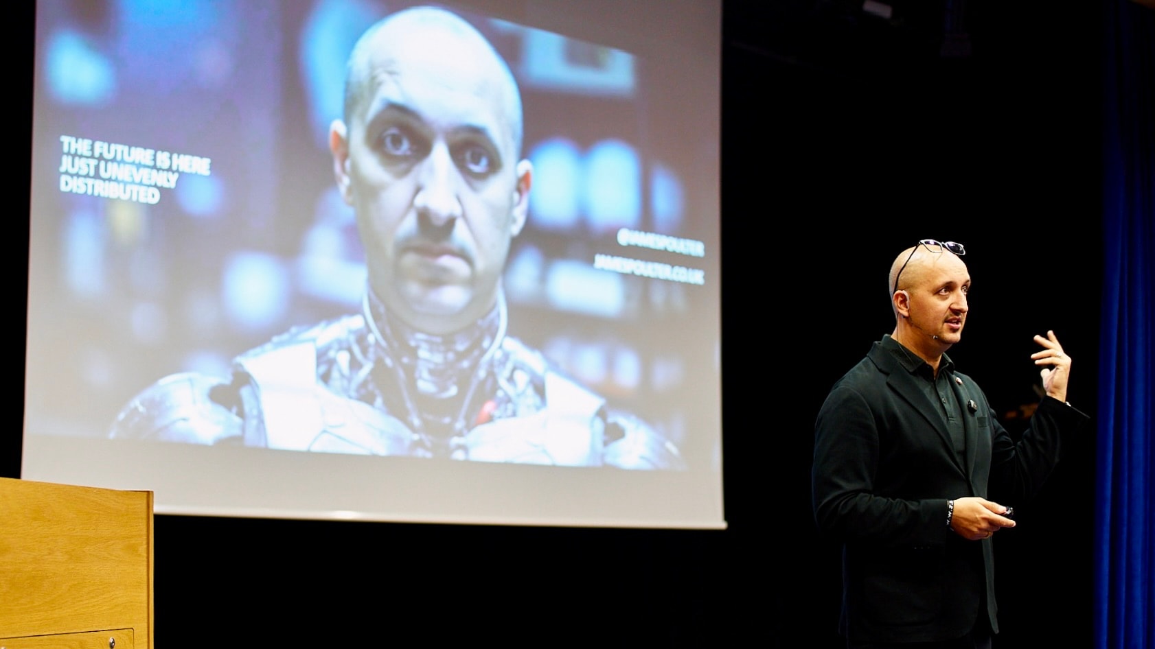 James Poulter speaking at an event - Photo 16