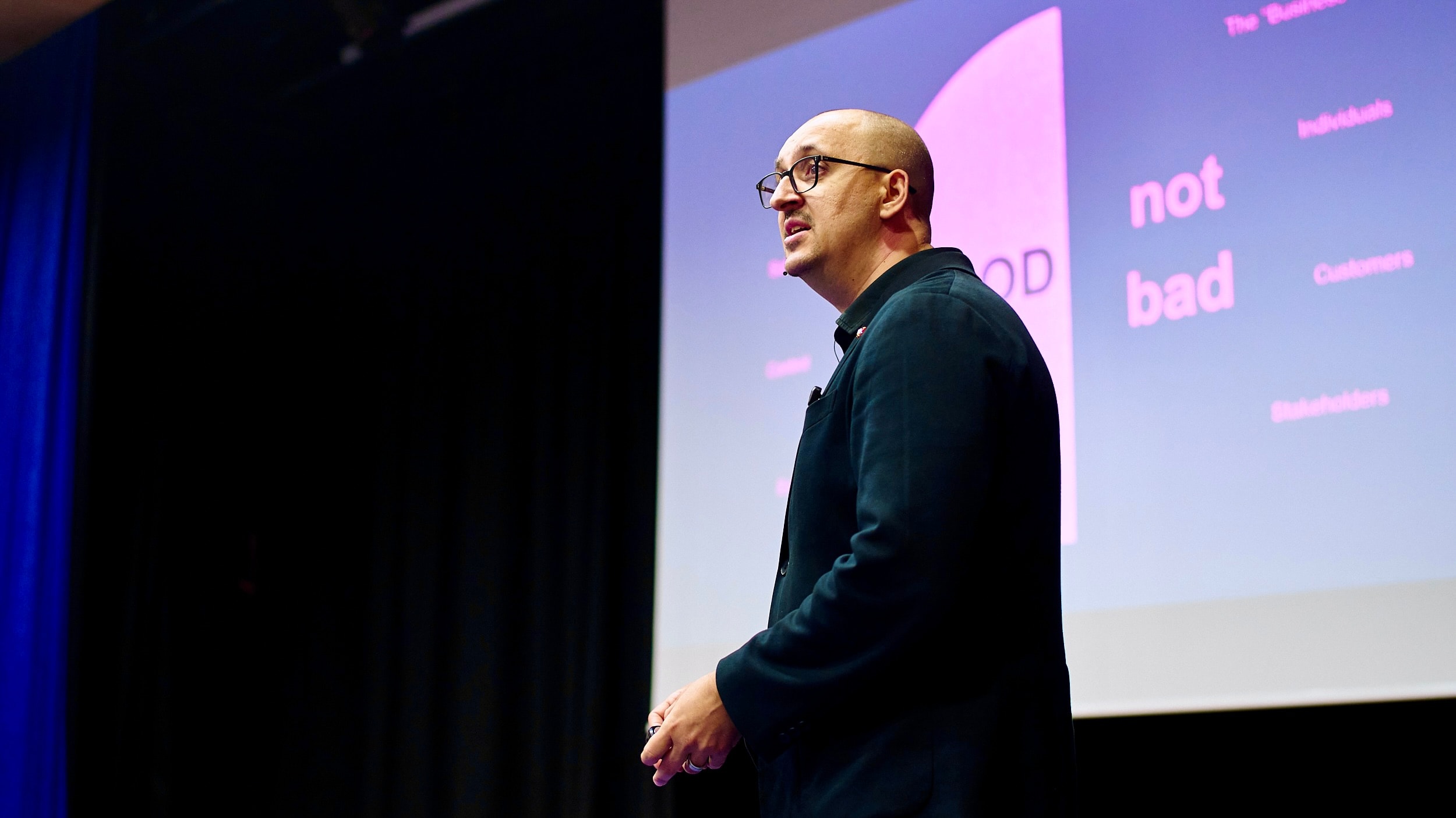 James Poulter speaking at an event - Photo 13